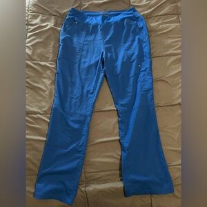 Royal Blue Women's Scrub Pants with Utility Pockets